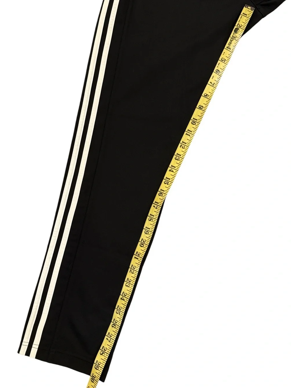 Adidas Tiro Track Pants Black 3 Stripe Ankle Zip Joggers Mens Medium